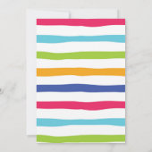 Splish Splash Summer Pool Birthday Invitation Kaart (Achterkant)