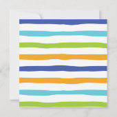 Splish Splash Summer Pool Birthday Invitation Kaart (Achterkant)