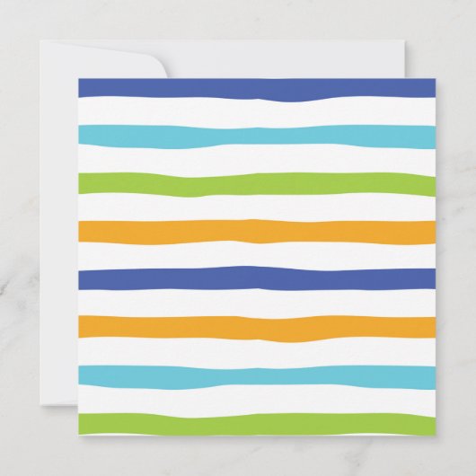 Splish Splash Summer Pool Birthday Invitation Kaart (Achterkant)