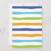 Splish Splash Summer Pool Birthday Invitation Kaart (Achterkant)