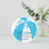 Splish Splash Summer Pool Boys Birthday Kaart (Staand voorkant)