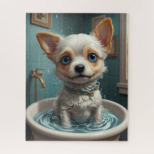 Splish Splash, Tijd voor Pet & Funny Animal Baths Legpuzzel