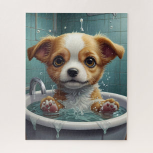 Splish Splash, Tijd voor Pet & Funny Animal Baths Legpuzzel