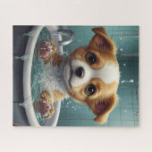 Splish Splash, Tijd voor Pet & Funny Animal Baths Legpuzzel (Horizontaal)