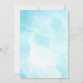 splish splash verjaardag bash meisje zwembad party kaart (Achterkant)