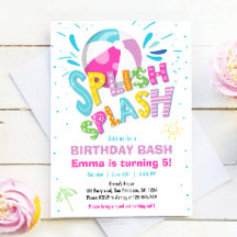 splish splash verjaardag bash meisje zwembad party