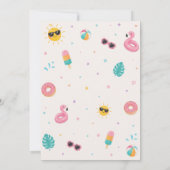 Splish Splash Verjaardagsfeest Uitnodiging (Achterkant)