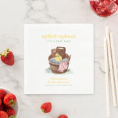 Splish Splash Wastobad Rubber Eend Baby Borrel Servet (Insitu)