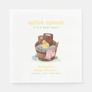 Splish Splash Wastobad Rubber Eend Baby Borrel Servet