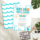 Splish Splash Water Party Kind is jarig Kaart