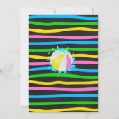 Splish Splash Waterslide Verjaardagsfeestje school Kaart (Achterkant)