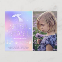 Splish Splash Whimsical Sparkly Zeemeermin Verjaar