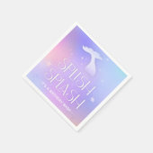 Splish Splash Whimsical Sparkly Zeemeermin Verjaar Servet (Hoek)