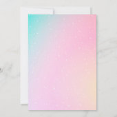 Splish Splash Zeemeermin Baby Meisje 1e verjaardag Kaart (Achterkant)