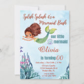 Splish Splash Zeemeermin Bash Bruin Elke Leeftijd  Kaart (Voorkant)