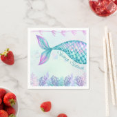 Splish Splash Zeemeermin Bash Cocktail Servet (Insitu)