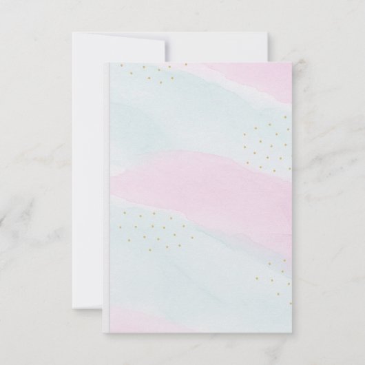 Splish Splash Zeemeermin Bedankt Card (Achterkant)