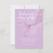 Splish Splash Zeemeermin Bedankt Card (Voorkant)