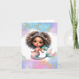 Splish Splash Zeemeermin Feestje Eenvoudig  Kaart