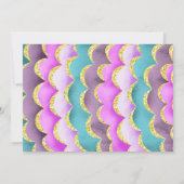 splish splash zeemeermin foto uitnodiging (Achterkant)