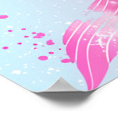 Splish Splash Zeemeermin Meisje 1e Verjaardag Welk Poster (Hoek)