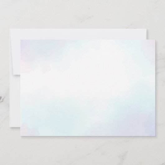 Splish Splash Zeemeermin Meisje 4e Verjaardag Foto Kaart (Achterkant)