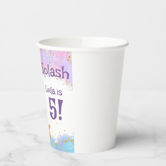 splish splash zeemeermin partij papieren bekers (Links)