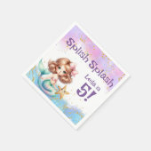 splish splash zeemeermin partij servet (Hoek)