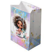 Splish Splash Zeemeermin Party Gewone Gift Bag Medium Cadeauzakje (Voorkant Gekanteld)