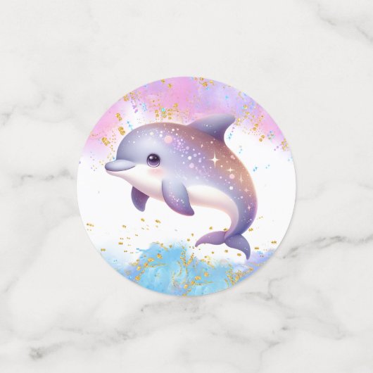 Splish Splash Zeemeermin Plain Party Table Confett Confetti (Kleine voorkant)