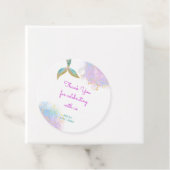 Splish splash zeemeermin verjaardag dank u bedankjes labels (In situ)