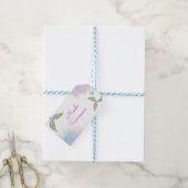 Splish splash zeemeermin verjaardags bash cadeaulabel (Met Touw)