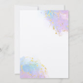 Splish splash zeemeermin verjaardags bash kaart (Achterkant)