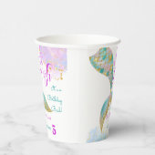 Splish splash zeemeermin verjaardags bash papieren bekers (Rechts)