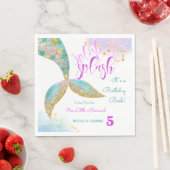 Splish splash zeemeermin verjaardags bash servet (Insitu)