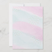 splish splash zeemeermin verjaardagsuitnodiging kaart (Achterkant)