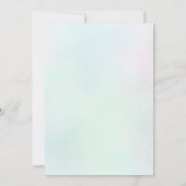 splish splash zeemeermin verjaardagsuitnodiging kaart (Achterkant)