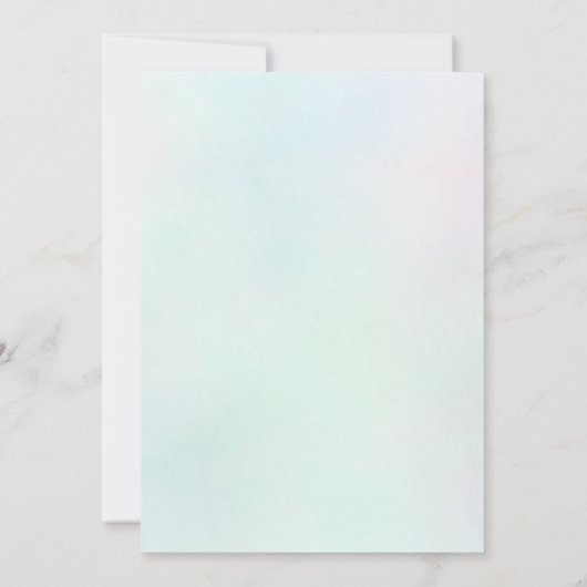 splish splash zeemeermin verjaardagsuitnodiging kaart (Achterkant)