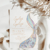 splish splash zeemeermin verjaardagsuitnodiging kaart