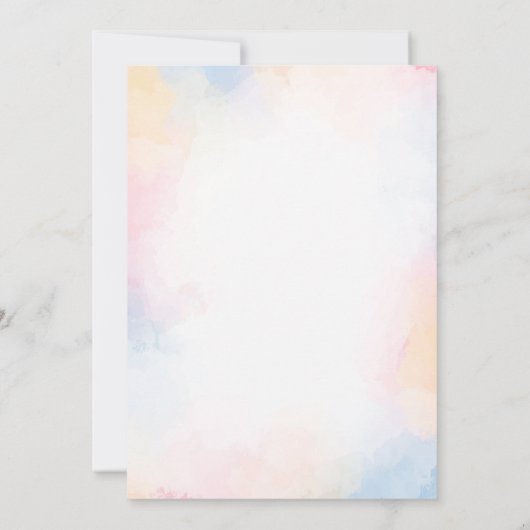 splish splash zeemeermin verjaardagsuitnodiging kaart (Achterkant)