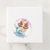 Splish Splash Zeemeermin Vlakte Bedankjes Labels (In situ)