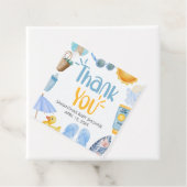 Splish Splash Zomer Baby Shower Bedankjes Labels (In situ)
