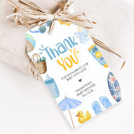 Splish Splash Zomer Baby Shower Favor Tags Cadeaulabel