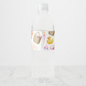 Splish Splash Zomer Baby Shower Waterfles Etiket (Achterkant)