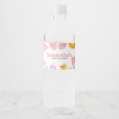 Splish Splash Zomer Baby Shower Waterfles Etiket (Voorkant)