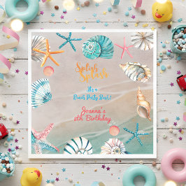 Splish splash zomer strand verjaardagsfeest servet