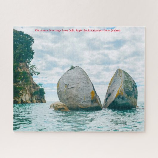 Split Apple Rock Kaiteriteri Nieuw-Zeeland Jigsaw Legpuzzel (Horizontaal)