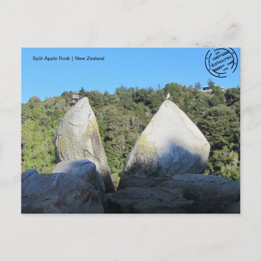 Split Apple Rock (Neuseeland) Postkarte Briefkaart (Voorkant)