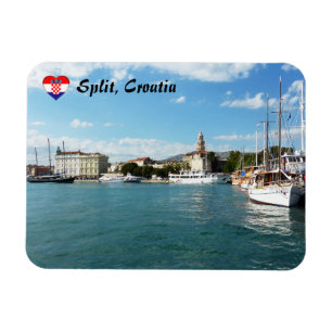 Split city port - Dalmatia, Kroatië Magneet