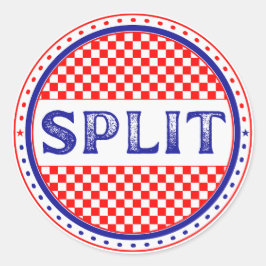 Split City Pride Embleem – Kroatische identiteit Ronde Sticker